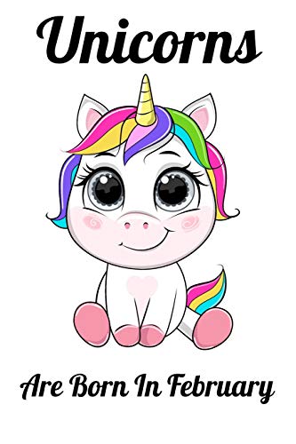 Unicorns Are Born In February: Happy Unicorn Birthday by MOBOOK ART