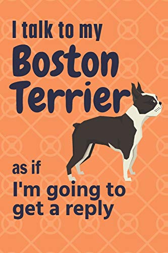 I talk to my Boston Terrier as if I'm going to get a reply: For Boston Terrier Puppy Fans