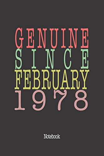 Genuine Since February 1978: Notebook