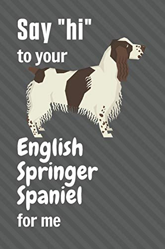 Say hi to your English Springer Spaniel for me: For English Springer Spaniel Dog Fans