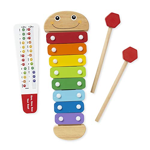 Melissa & Doug Caterpillar Xylophone Musical Toy With Wooden Mallets