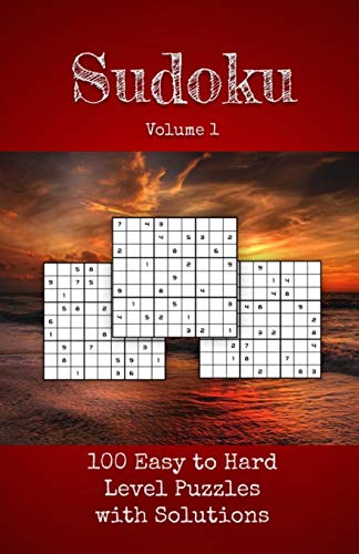 Sudoku: Volume 1 Easy to Hard Level Fun Logic Puzzle Book Compact Travel Size For Adults