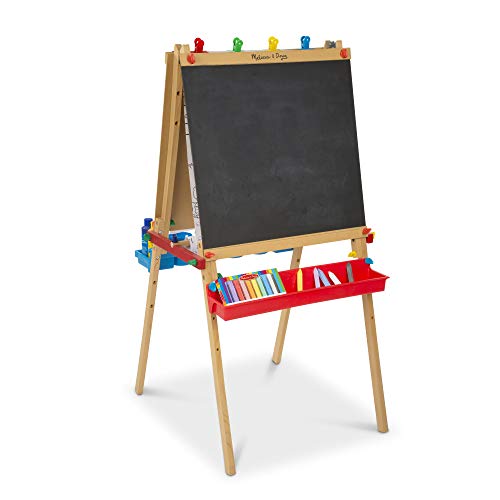 Melissa & Doug Deluxe Wooden Standing Art Easel, Multi, Artistic (1282)