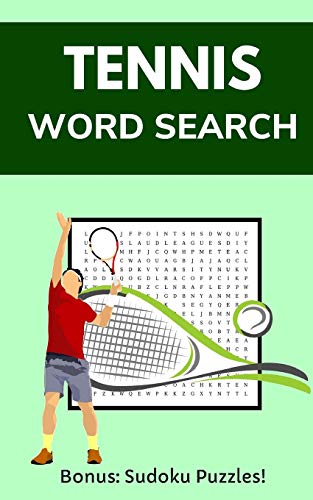 Tennis Word Search: Puzzle Book for Adults and Teens with 20 Games and Solutions