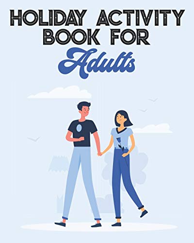 Holiday Puzzle Activity Book for Adults and Seniors: Book of 8 different paper games