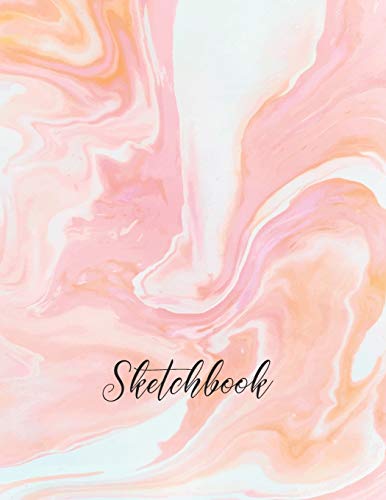 Sketchbook: Activity Sketch Book Watercolor Abstract Painting Instruction Large 8.5 x 11 Inches with 110 Pages (Abstract Watercolor Cover)