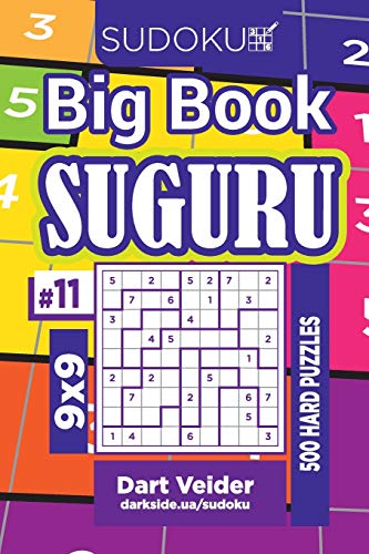 Sudoku Big Book Suguru - 500 Hard Puzzles 9x9 (Volume 11)