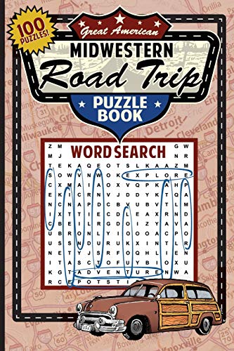Great American Midwestern Road Trip Puzzle Book (Great American Puzzle Books)