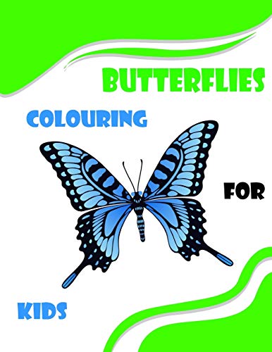 butterflies colouring for kids: with 27 different designe : kids 4-8 8.5x11