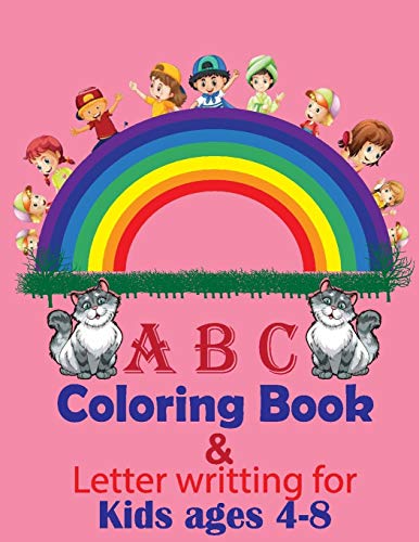 ABC coloring book: high-quality black&white Alphabet coloring book for kids ages 4-8. Toddler ABC coloring book