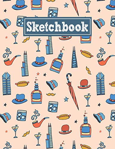 Sketchbook: 8.5 x 11 Notebook for Creative Drawing and Sketching Activities with Chicago Themed Cover Design by Stroke Path Publishing