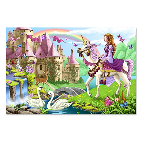 Melissa & Doug fury Tale Castle Jumbo Jigsaw Floor Puzzle (48 pcs, 2 x 3 feet)