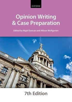 Opinion Writing And Case Preparation (Bar Manuals)