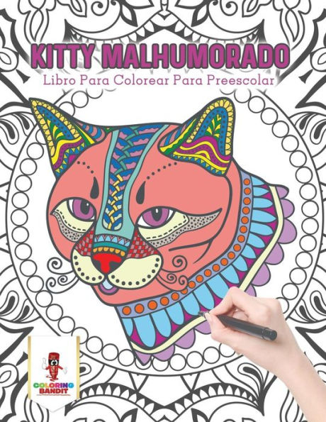 Kitty Malhumorado: Libro Para Colorear Para Preescolar (Spanish Edition)