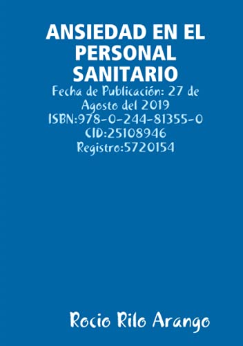 ANSIEDAD EN EL PERSONAL SANITARIO (Spanish Edition)