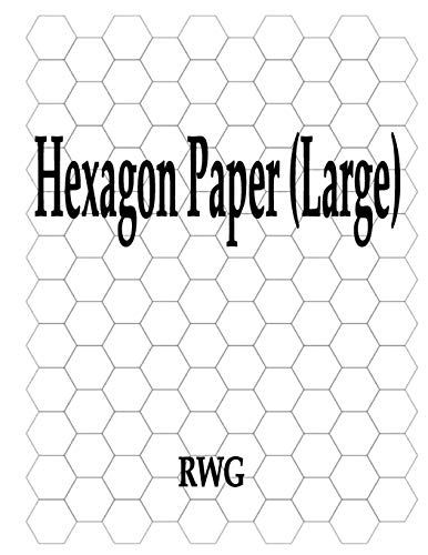 Hexagon Paper (Large): 50 Pages 8.5" X 11"