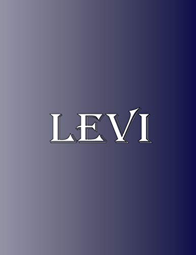 Levi: 100 Pages 8.5" X 11" Personalized Name on Notebook College Ruled Line Paper