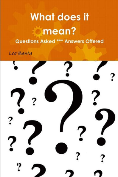 What Does It Mean? - 9780359677665