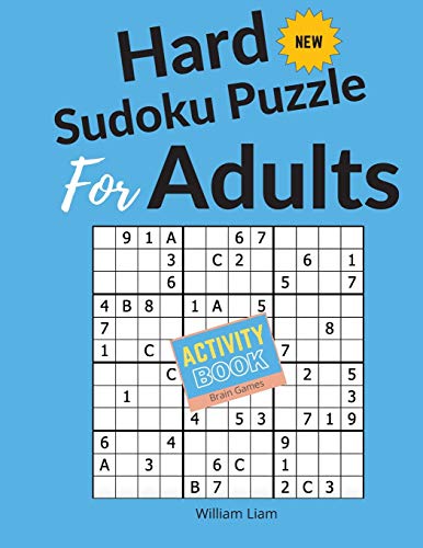 Hard Sudoku Puzzle 3*4 Puzzle Grid Brain Game For Adults (Activity Books)