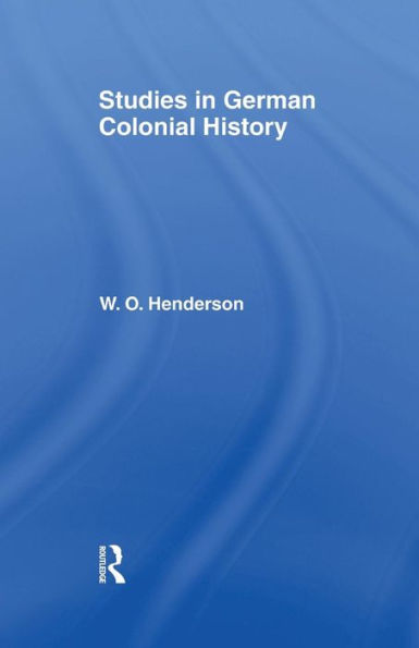 Studies In German Colonial History