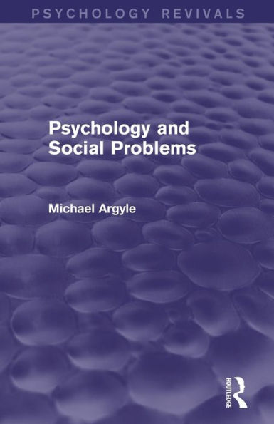 Psychology And Social Problems (Psychology Revivals)