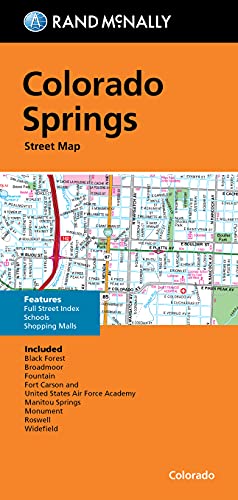 Rand McNally Folded Map: Colorado Springs Street Map - 9780528024863