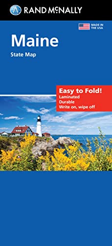 Rand Mcnally Easy To Fold: Maine State Laminated Map
