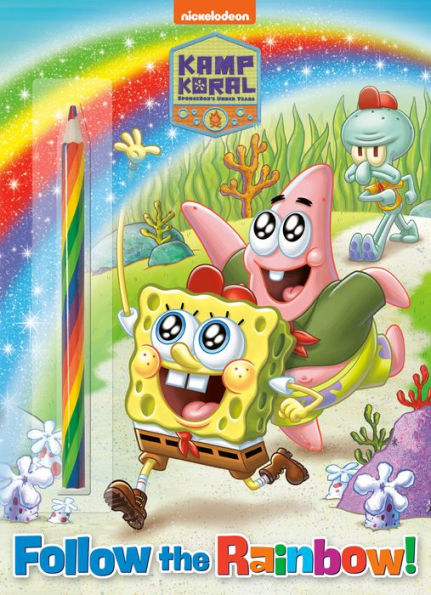 Follow The Rainbow! (Kamp Koral: Spongebob's Under Years): Activity Book With Multi-Colored Pencil