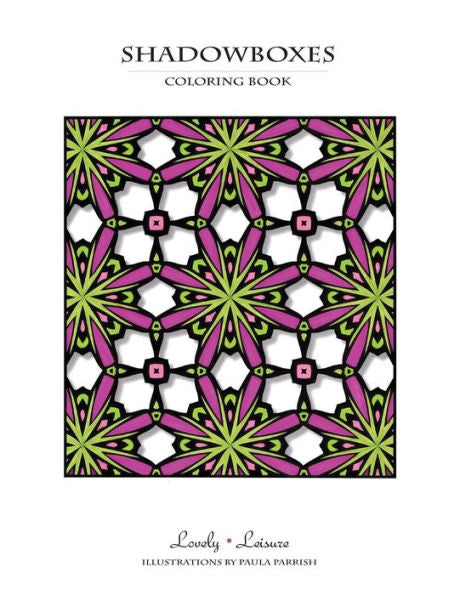 Shadowboxes: Lovely Leisure Coloring Book