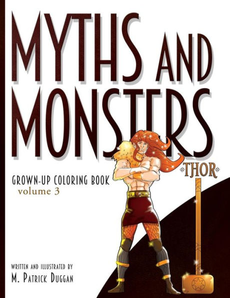 Myths And Monsters Grown-Up Coloring Book, Volume 3