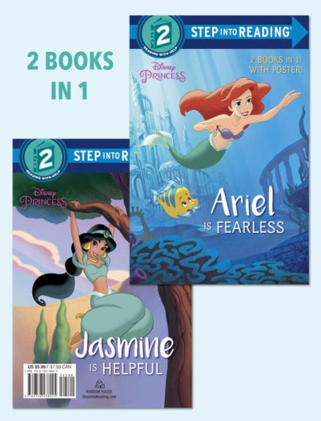 Ariel Is Fearless/Jasmine Is Helpful (Disney Princess) (Step Into Reading)