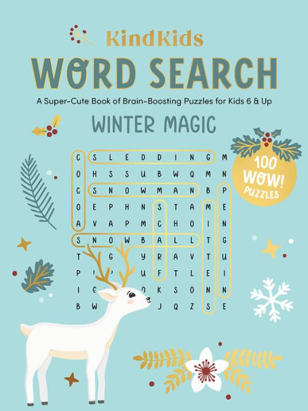 Kindkids Word Search Winter Magic: A Super-Cute Book Of Brain-Boosting Puzzles For Kids 6 & Up (Kindkids, 5)