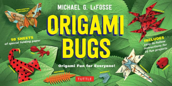 Origami Bugs Kit: Origami Fun For Everyone!: Kit With 2 Origami Books, 20 Fun Projects And 98 Origami Papers: Great For Both Kids And Adults