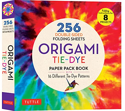 Origami Tie-Dye Patterns Paper Pack Book: 256 Double-Sided Folding Sheets (Includes Instructions For 8 Projects)