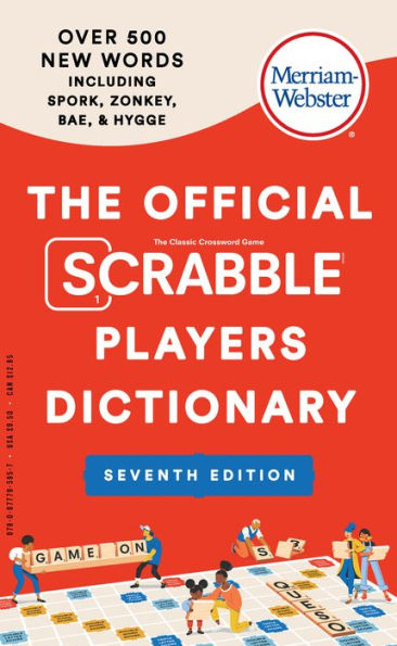 The Official SCRABBLE® Players Dictionary, Seventh Ed., Newest Edition, 2023 Copyright, (Jacketed Hardcover)