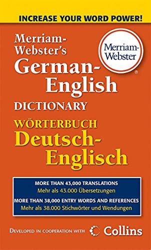 Merriam-Webster's German-English Dictionary, Newest Edition, Mass-Market Paperback (German And English Edition)