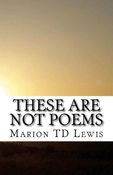 These Are Not Poems: A Collection Of Freely Associated Ideas