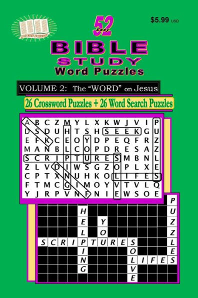 The Word On Jesus: Bible Study Word Puzzle Books Vol. 2