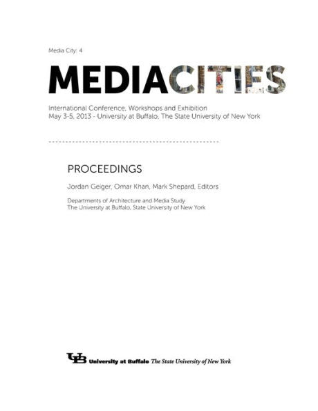 Mediacities: Proceedings