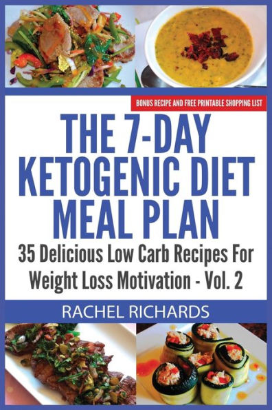 The 7-Day Ketogenic Diet Meal Plan: 35 Delicious Low Carb Recipes For Weight Loss Motivation - Volume 2