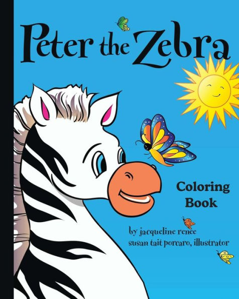 Peter The Zebra: Coloring Book I