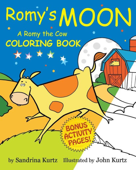 Romy's Moon Coloring Book: A Romy The Cow Coloring Book