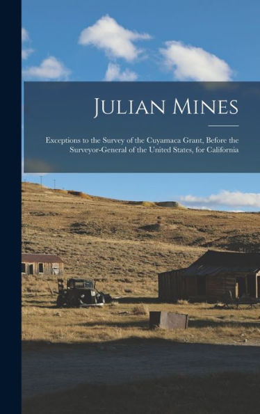 Julian Mines: Exceptions To The Survey Of The Cuyamaca Grant, Before The Surveyor-General Of The United States, For California
