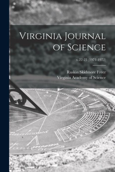 Virginia Journal Of Science; V.22-23 (1971-1972)