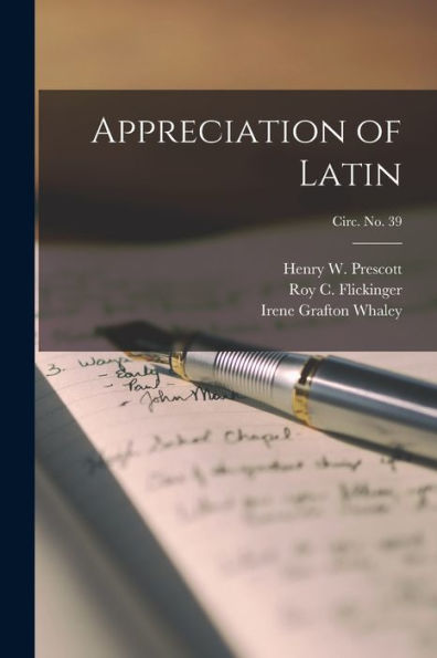 Appreciation Of Latin; Circ. No. 39