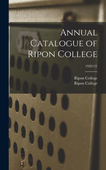 Annual Catalogue Of Ripon College; 1920/21