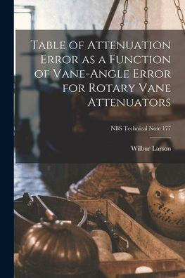 Table Of Attenuation Error As A Function Of Vane-Angle Error For Rotary Vane Attenuators; Nbs Technical Note 177