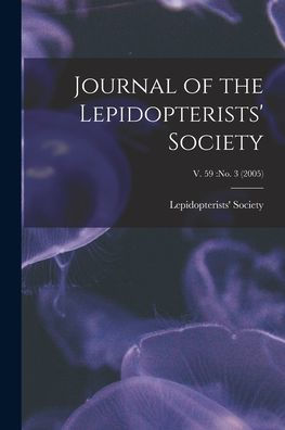 Journal Of The Lepidopterists' Society; V. 59: No. 3 (2005)