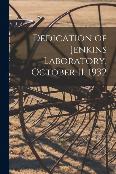 Dedication Of Jenkins Laboratory, October 11, 1932