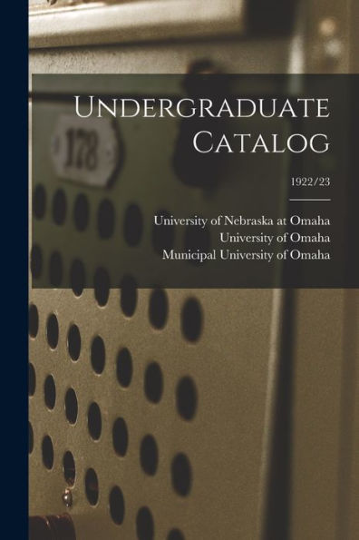 Undergraduate Catalog; 1922/23